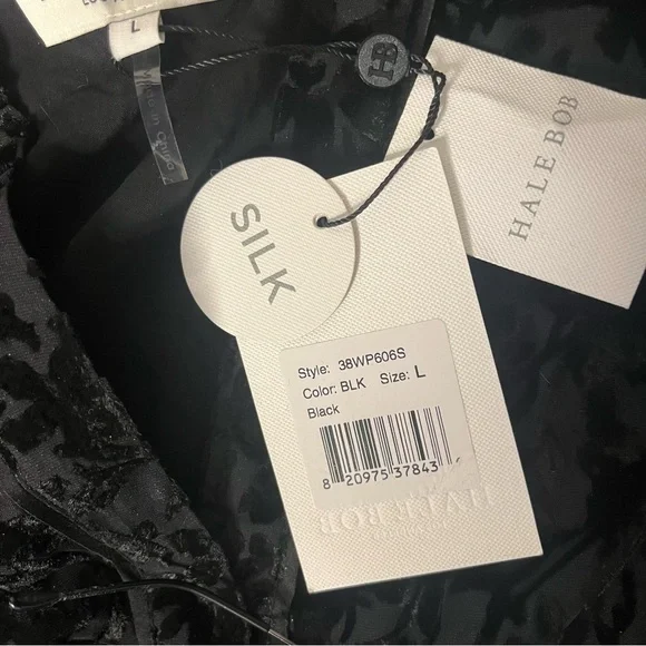 HALE BOB Heloise Solid Velvet Burnout Maxi Dress Womens Size Large NEW NWT - Picture 12 of 15